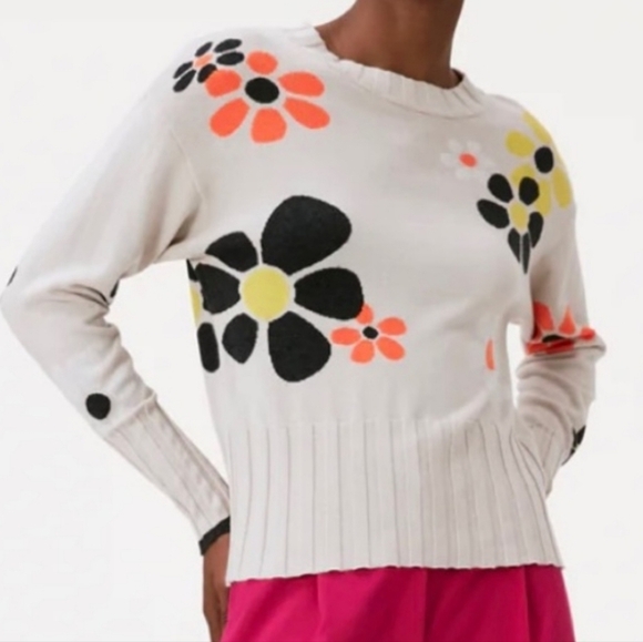 BRODIE WISPR Blossom Crew Neck Jumper Size Medium - Picture 2 of 8